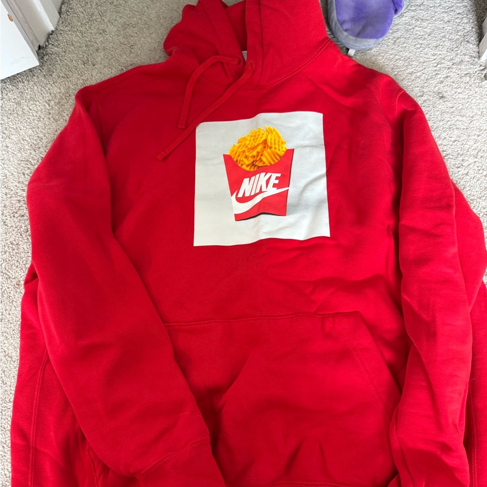 Nike Red Hoodie with Graphic Print